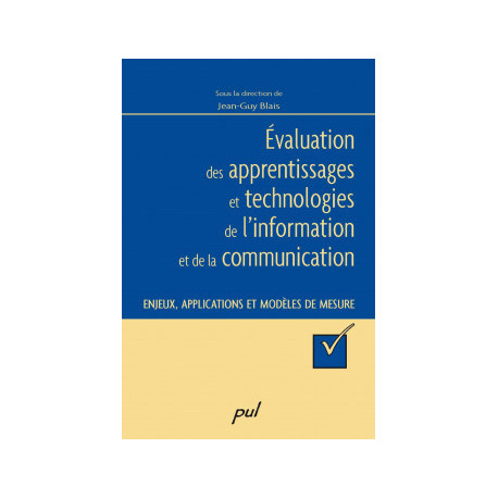 Évaluation des apprentissages, supervised by Jean-Guy Blais : Chapter 1