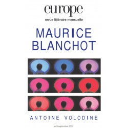 Revue Europe - numéro 940 - 941 Maurice Blanchot : Chapter 2