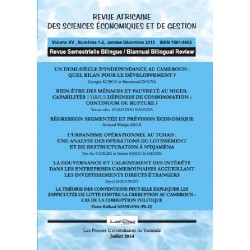 Revue africaine Sciences économiques et Gestion n° 1 et 2 : Contents