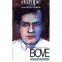 Revue Europe : Emmanuel Bove : Table of contents