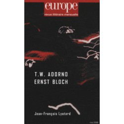 Theodor. W. Adorno et Ernst Bloch : Table of contents
