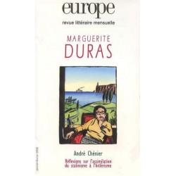 Revue Europe : Marguerite Duras : Table of contents